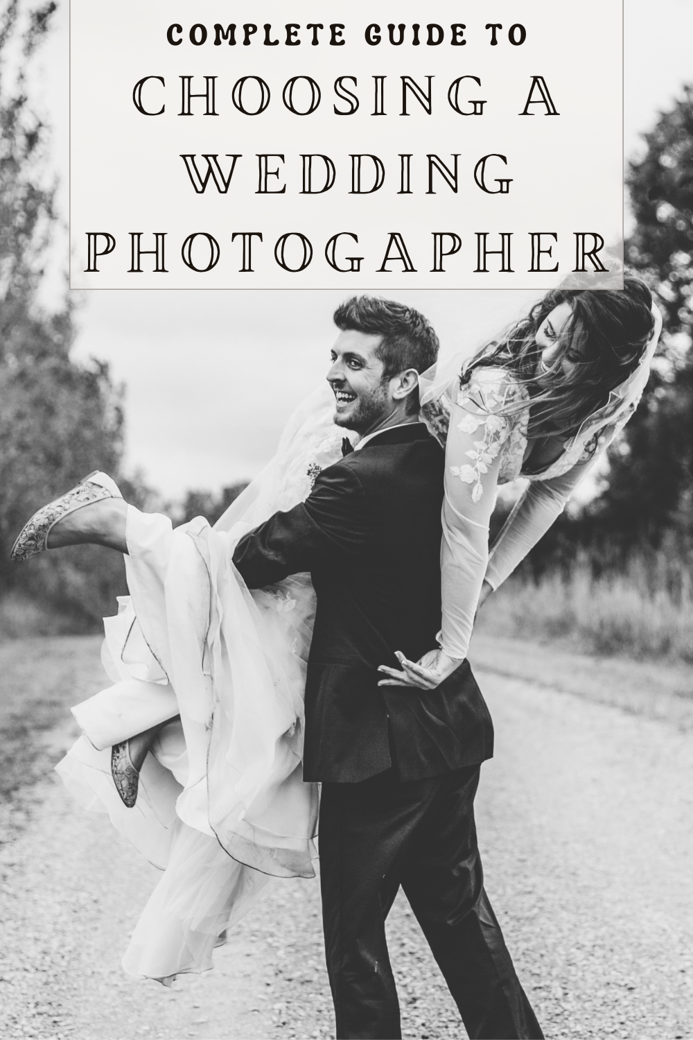 complete guide to choosing a wedding photographer where groom has picked up bride